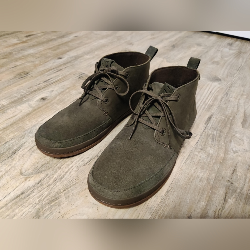 Teva Canyon Life Chukka Boot Black Olive Suede Leather Size 11! - Picture 3 of 5